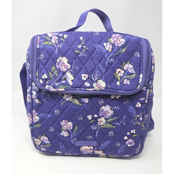 Vera Bradley Handbags - Vera Bradley Insulated Lunch Bag "Wild Roses" Purple